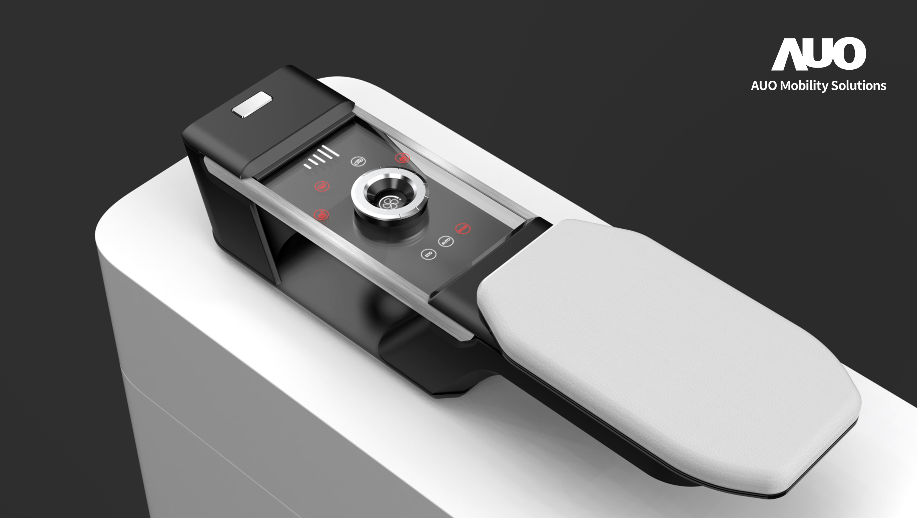 金年会|jinnianhui智慧行动全新发表INVISY隐形科技系列，CrystalSense Console以最简约的机构设计，提供直觉控制的主动触觉回馈与压力感测，并且动态呈现、仅在需要时显示，打造未来座舱的极致互动体验。