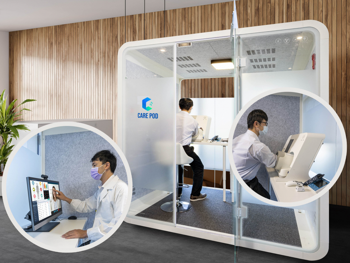 达擎于医疗科技展中展出＂远距诊疗舱＂，以因应医疗数字化及社会高龄化趋势下、复诊及慢性病患等族群对于远距看诊需求逐渐升高所推出的创新整合方案。多功能合一、高隐私性的远距诊疗舱可根据病患端与医师端的不同需求，提供弹性化及客制化功能，节省医生和病患的精力及时间