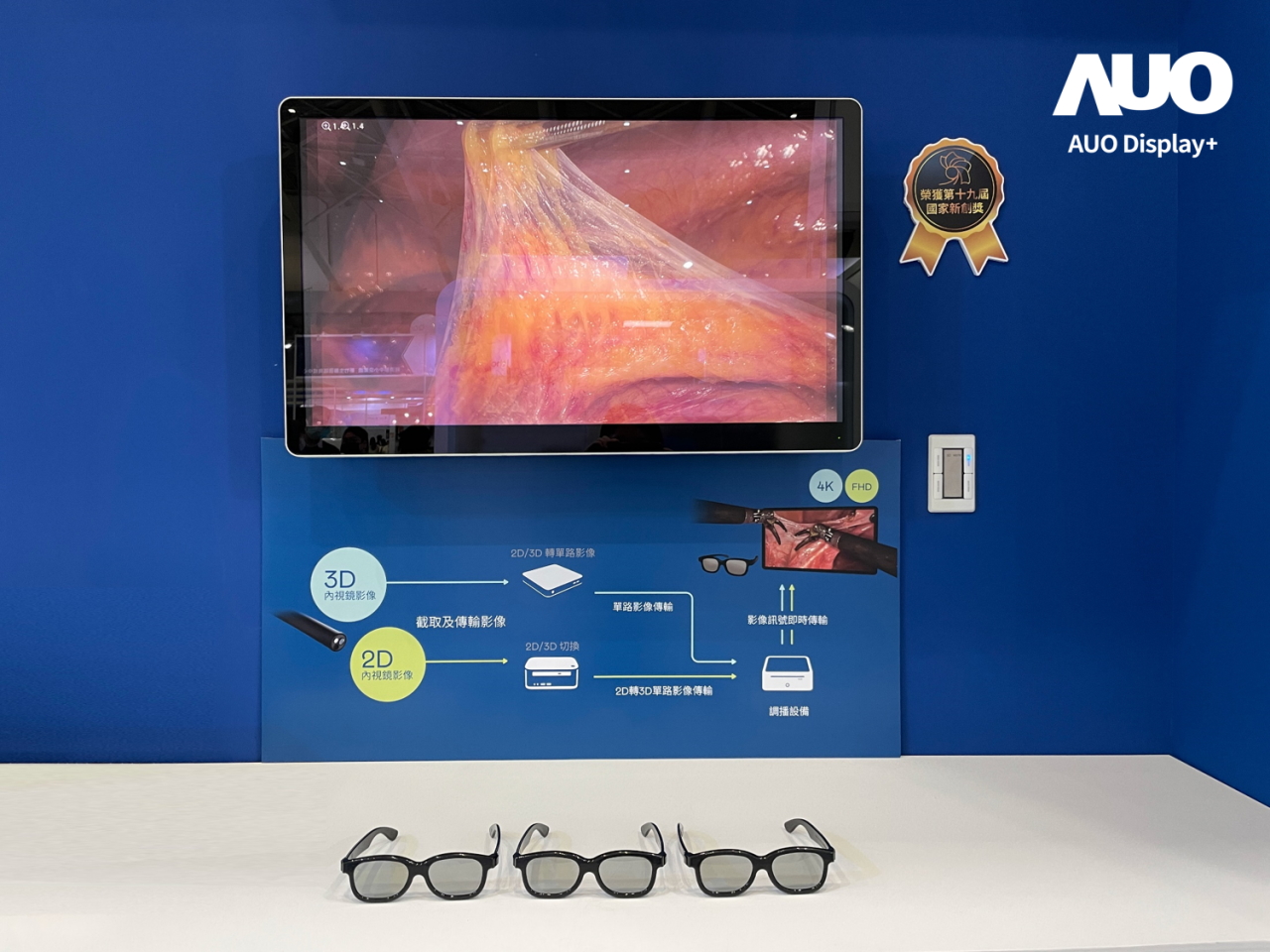 達擎寬視角3D醫療顯示器，協助醫護團隊成員於手術進行時，皆能看到一致性的3D影像，提高溝通效率，使手術更精準、快速完成達擎寬視角3D醫療顯示器，協助醫護團隊成員於手術進行時，皆能看到一致性的3D影像，提高溝通效率，使手術更精準、快速完成