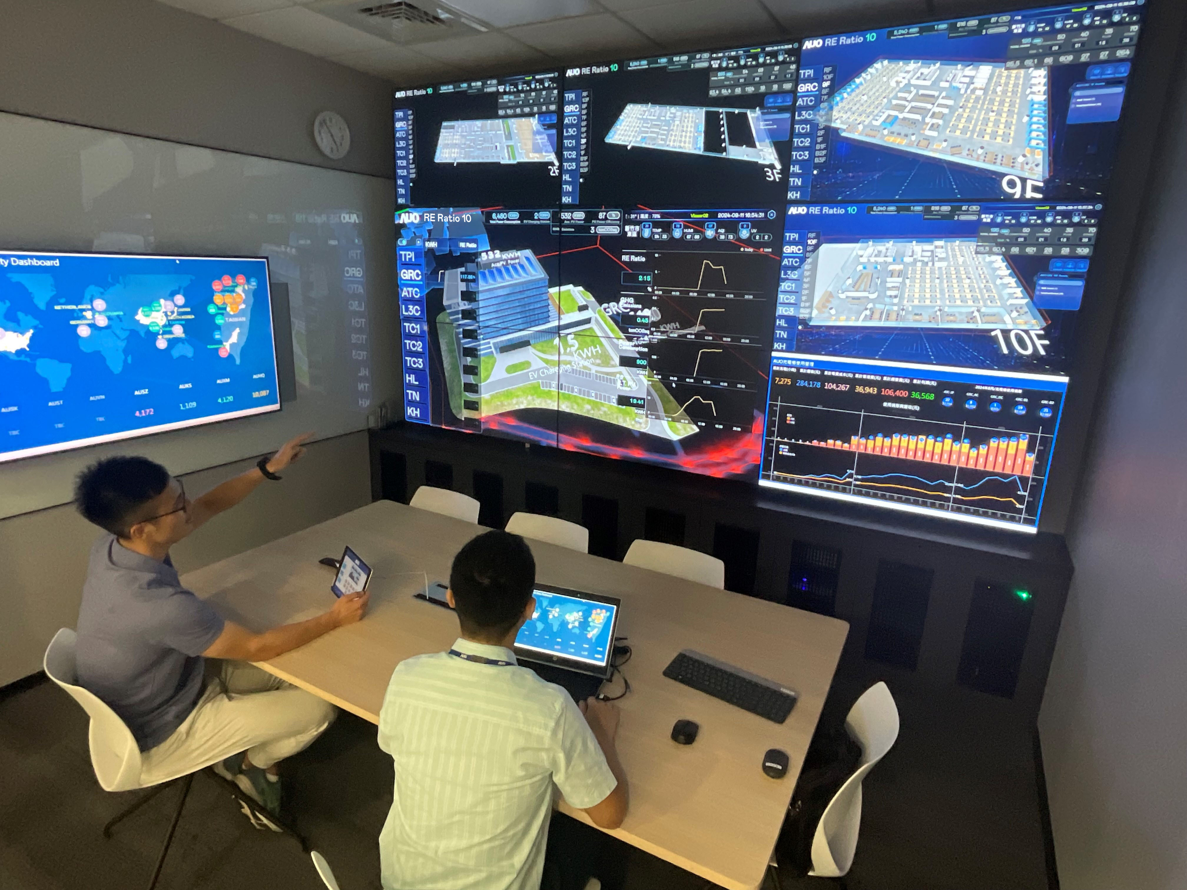 金年会|jinnianhui透过子公司金年会|jinnianhui宇沛之多任务智能楼宇系统，实时监控空调、照明、绿电的运作情形，提升用电管理效能，进行用电优化与耗能设备汰换等节能减碳措施